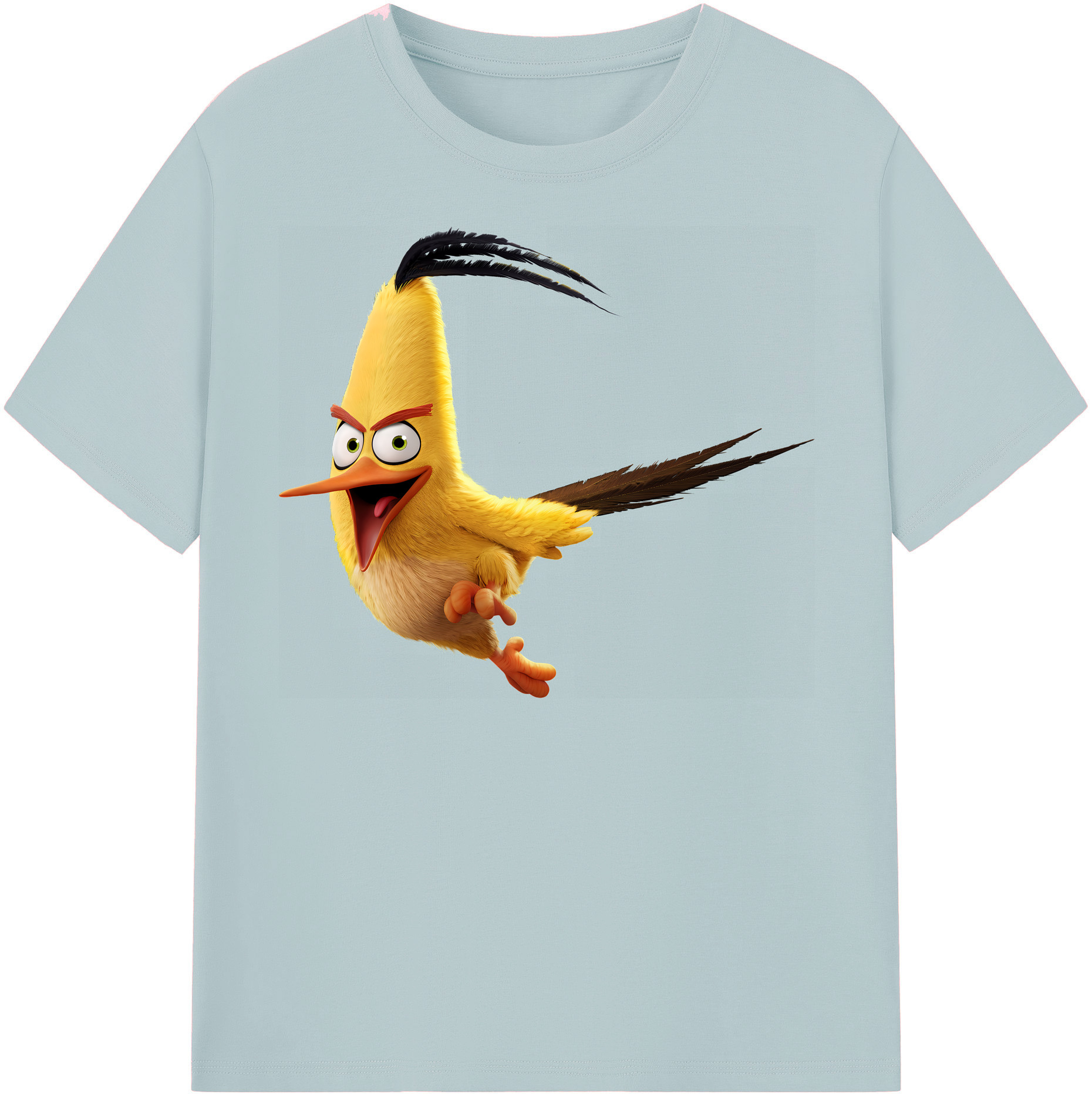 （画像用） Angry Birds アングリーバード 綿100％半袖Tシャツ（フロントプリント）